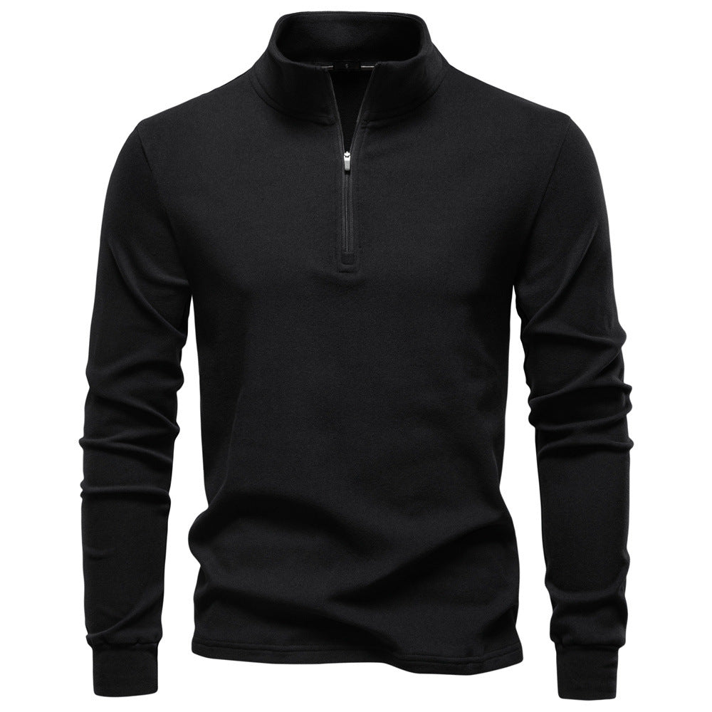 Pull Homme à Col Zippé