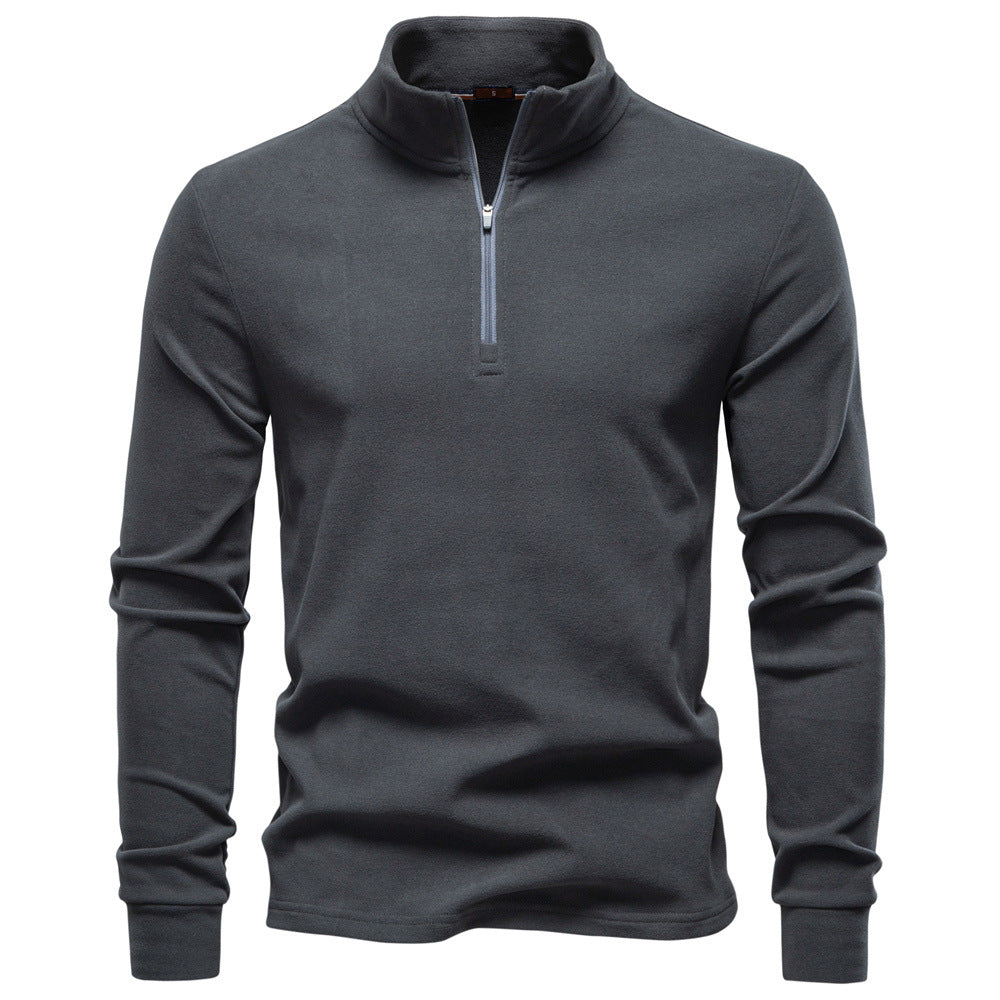 Pull Homme à Col Zippé