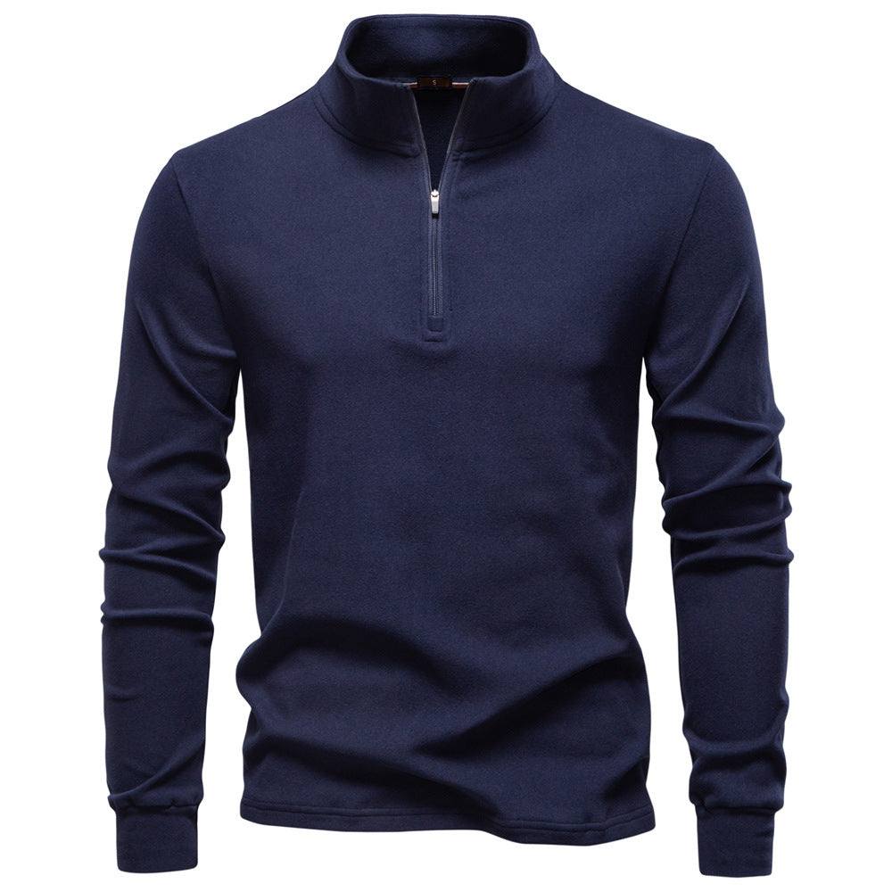Pull Homme à Col Zippé