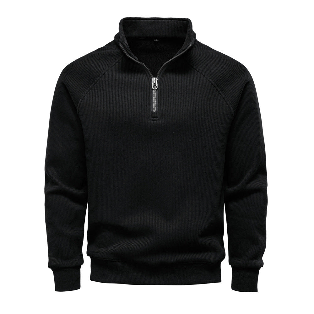 Pull Homme à Fermeture zippée partielle