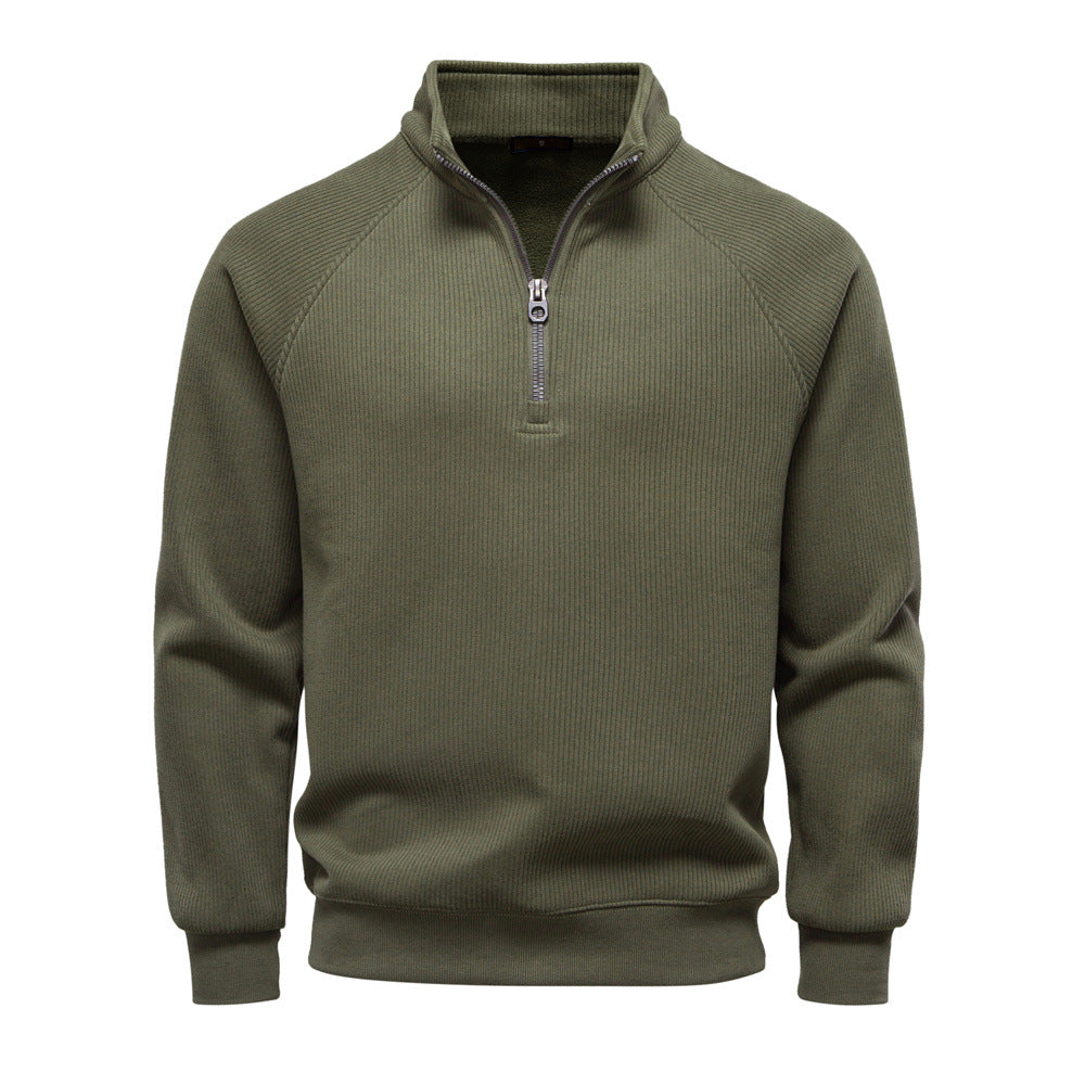 Pull Homme à Fermeture zippée partielle