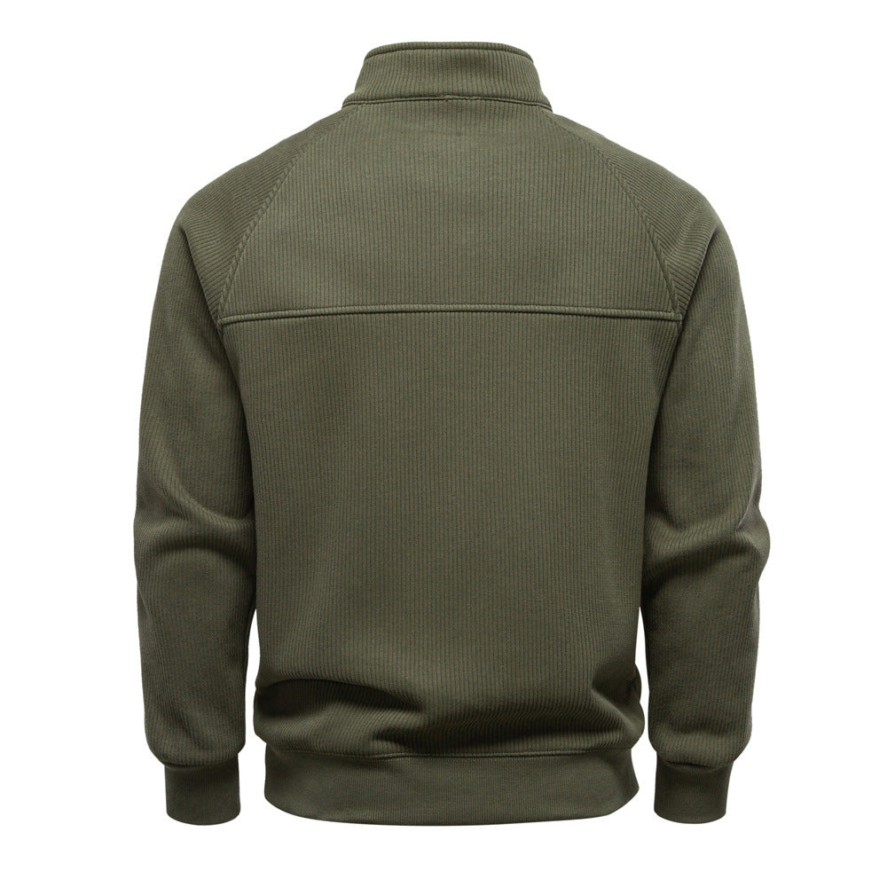 Pull Homme à Fermeture zippée partielle