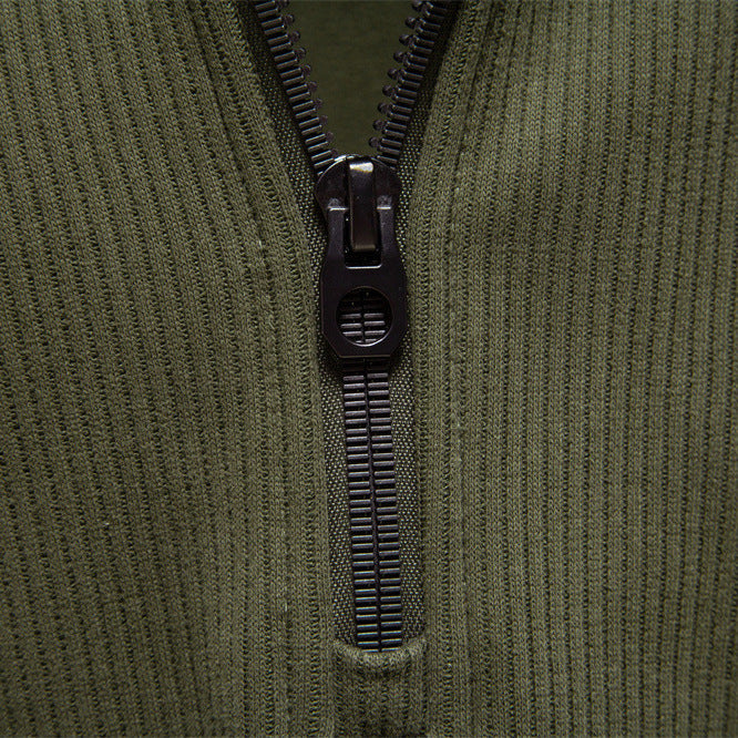 Pull Homme à Fermeture zippée partielle