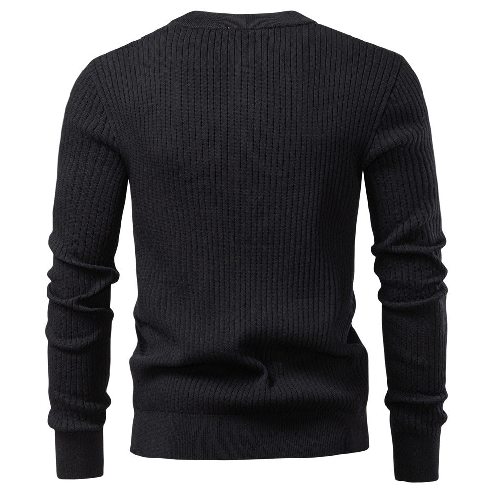 Pull Homme à Motif côtelé vertical