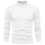 Pull homme ajusté col montant