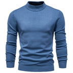 Pull homme ajusté col montant