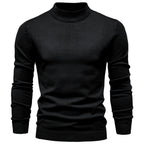 Pull homme ajusté col montant