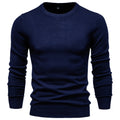Pull homme ajusté col rond