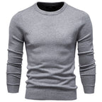 Pull homme ajusté col rond