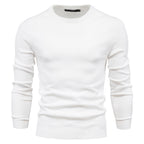 Pull homme ajusté col rond