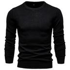 Pull homme ajusté col rond