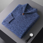 Pull homme Bouton au col
