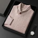 Pull homme Bouton au col