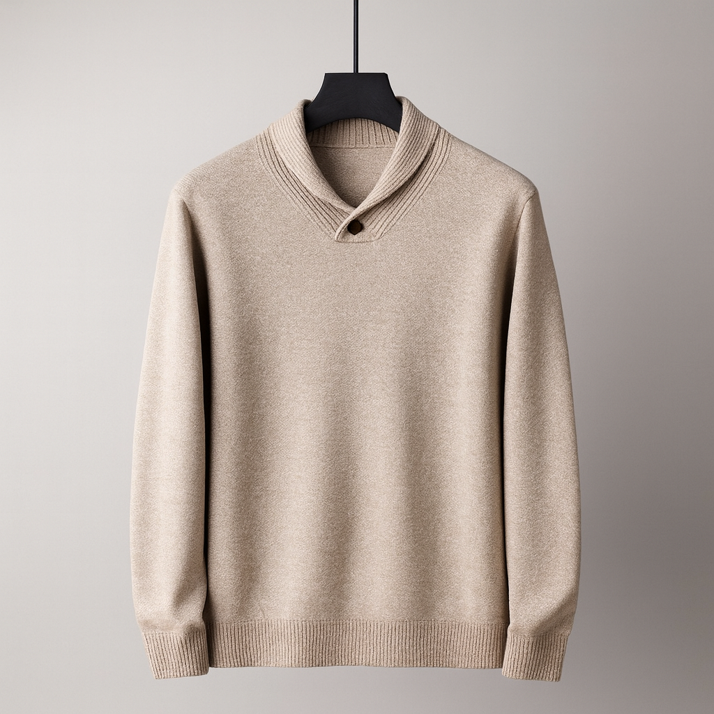 Pull homme col châle