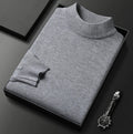Pull homme col montant classique