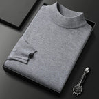 Pull homme col montant classique