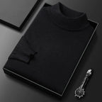 Pull homme col montant classique