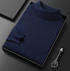 Pull homme col montant classique