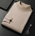 Pull homme col montant classique