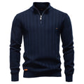 Pull homme col montant texturé