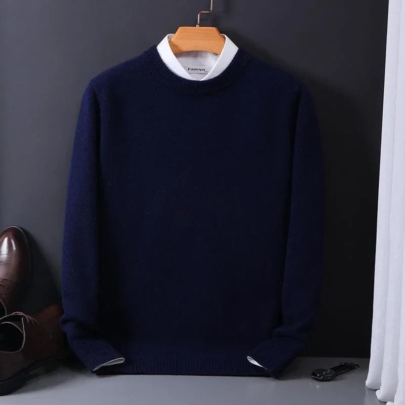 Pull homme col rond classique