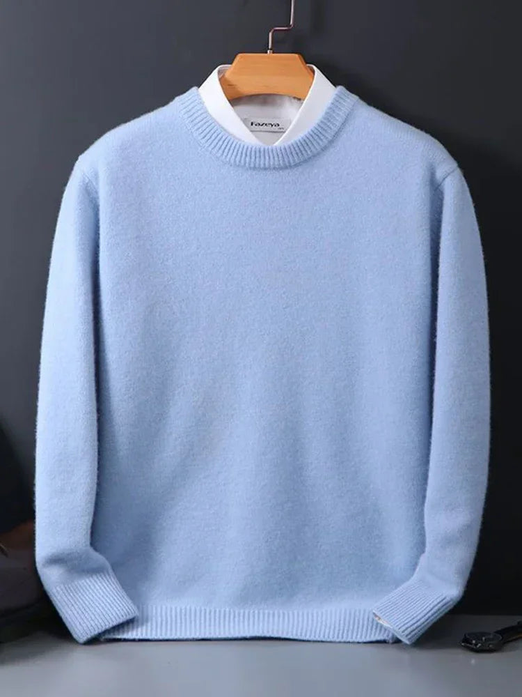 Pull homme col rond classique