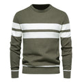 Pull homme col rond rayé