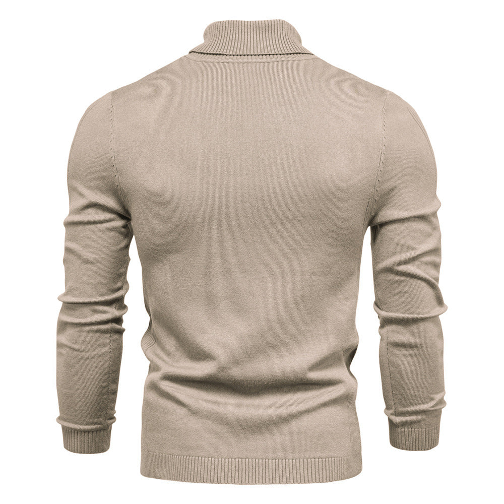 Pull homme col roulé