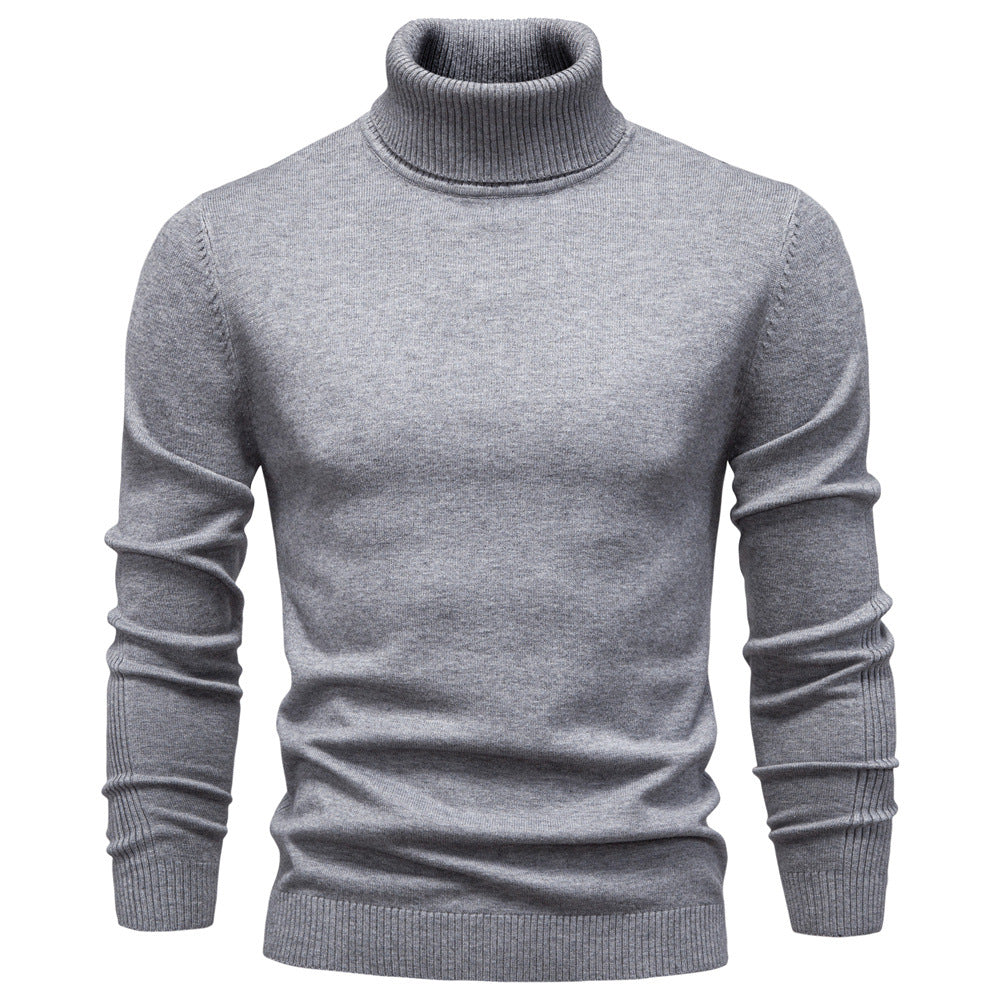 Pull homme col roulé