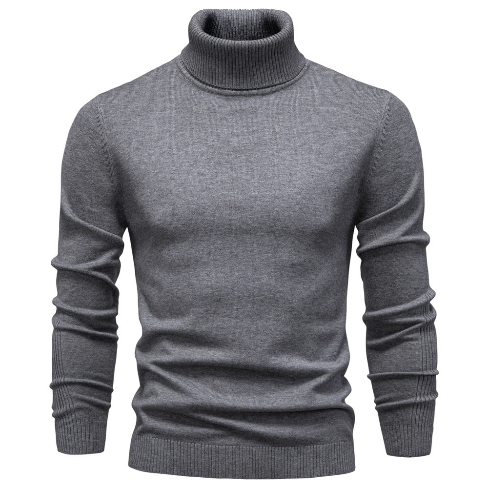 Pull homme col roulé