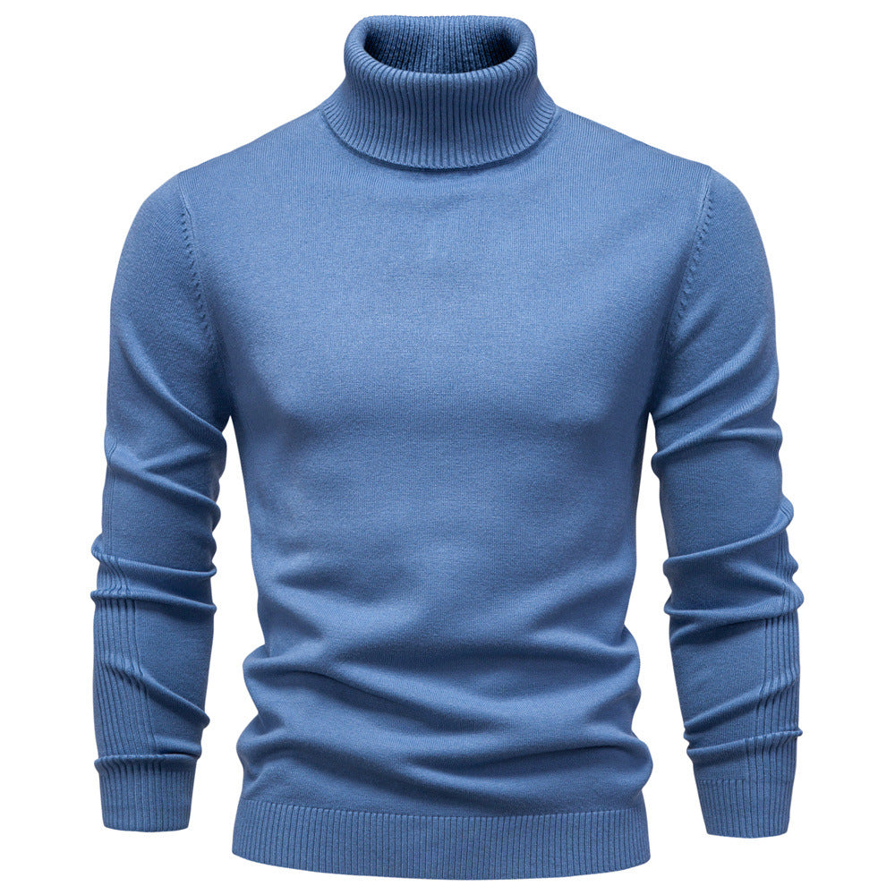 Pull homme col roulé