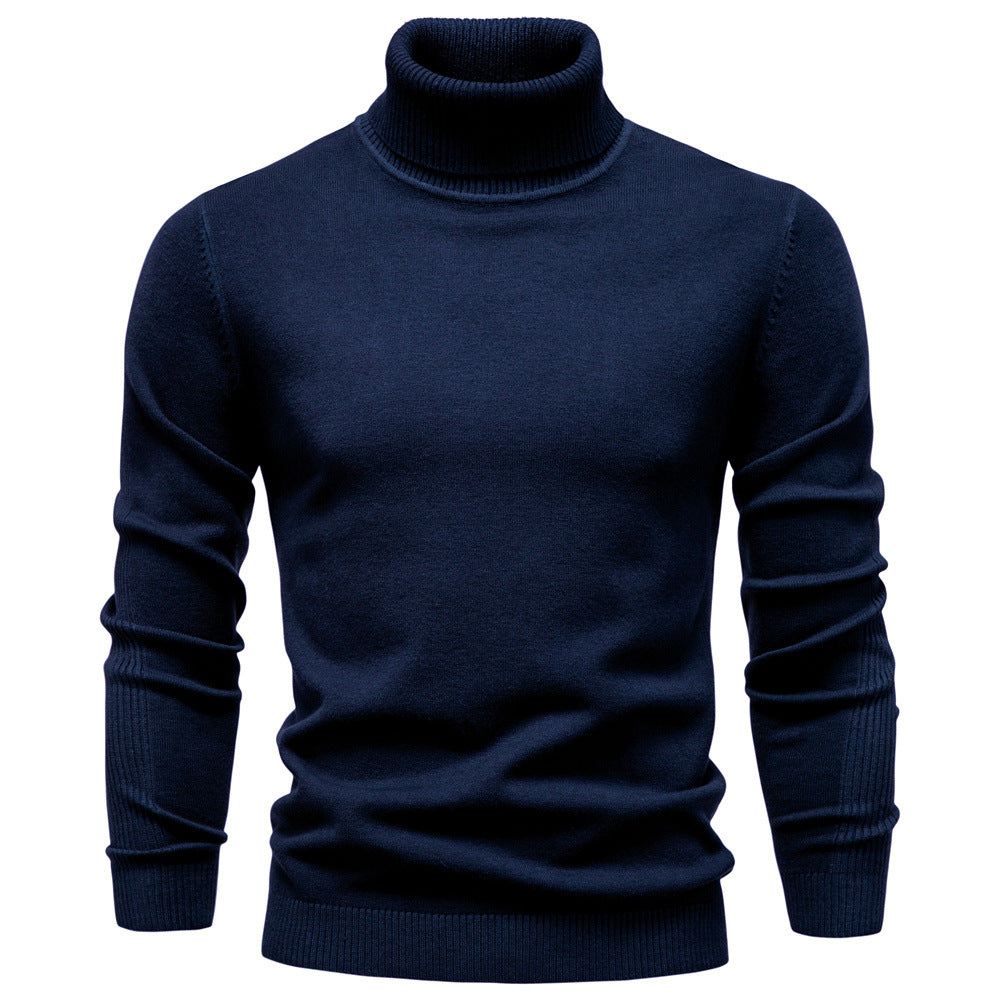 Pull homme col roulé