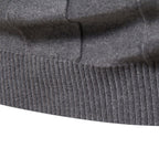 Pull homme col roulé côtelé