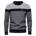 Pull homme colorblock col rond