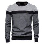 Pull homme colorblock col rond