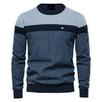 Pull homme colorblock col rond