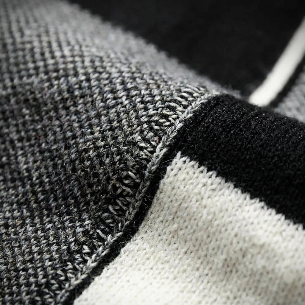 Pull homme colorblock col rond