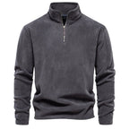 Pull homme demi-zip texturé