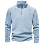 Pull homme demi-zip texturé