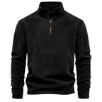 Pull homme demi-zip texturé