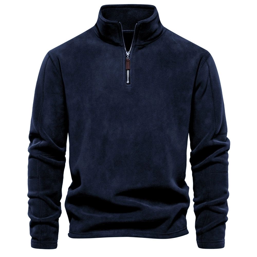 Pull homme demi-zip texturé
