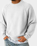 Pull homme en maille à col rond