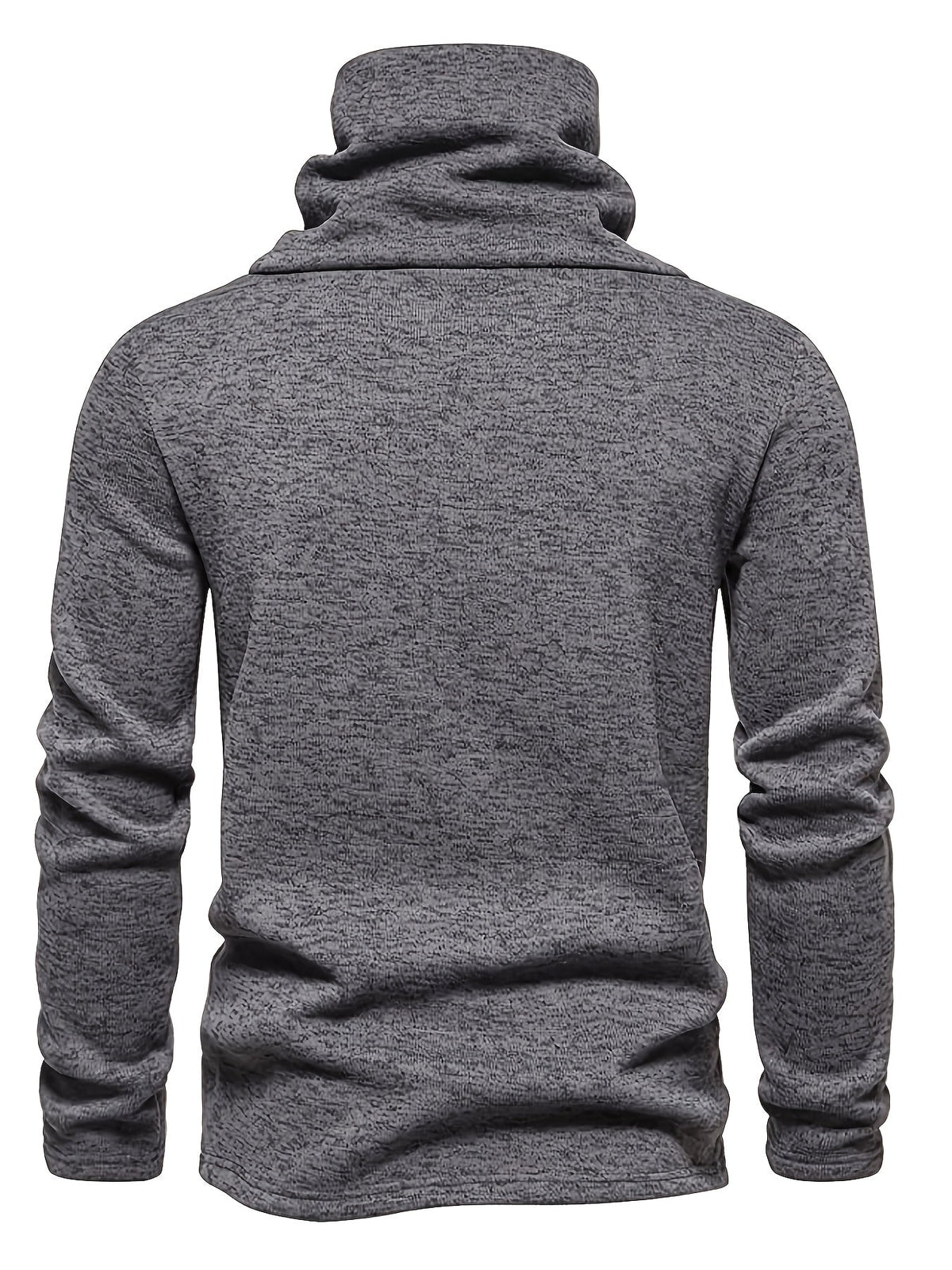 Pull homme maille col cheminée boutonné