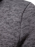 Pull homme maille col cheminée boutonné