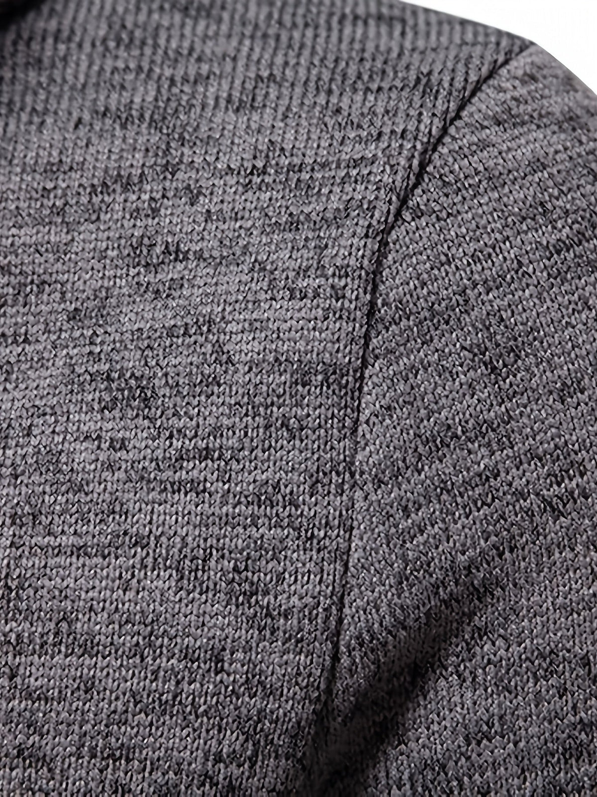 Pull homme maille col cheminée boutonné