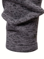 Pull homme maille col cheminée boutonné