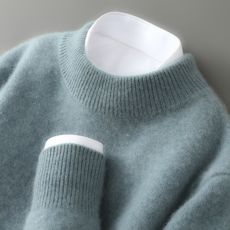Pull homme maille douce col rond