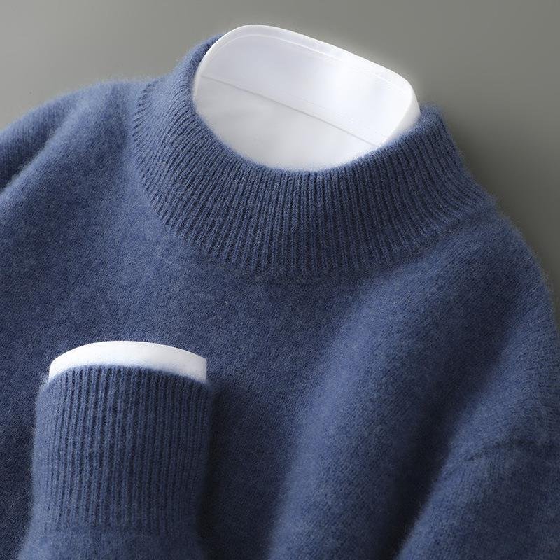 Pull homme maille douce col rond
