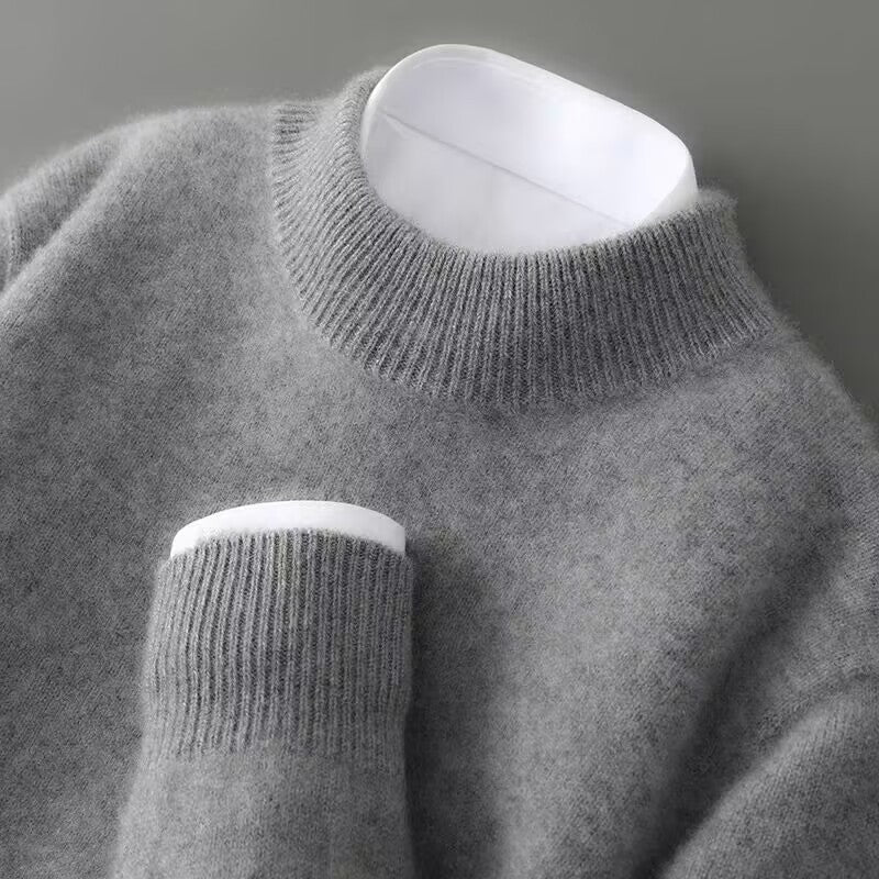 Pull homme maille douce col rond