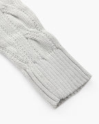 Pull homme maille torsadée col montant demi-zip